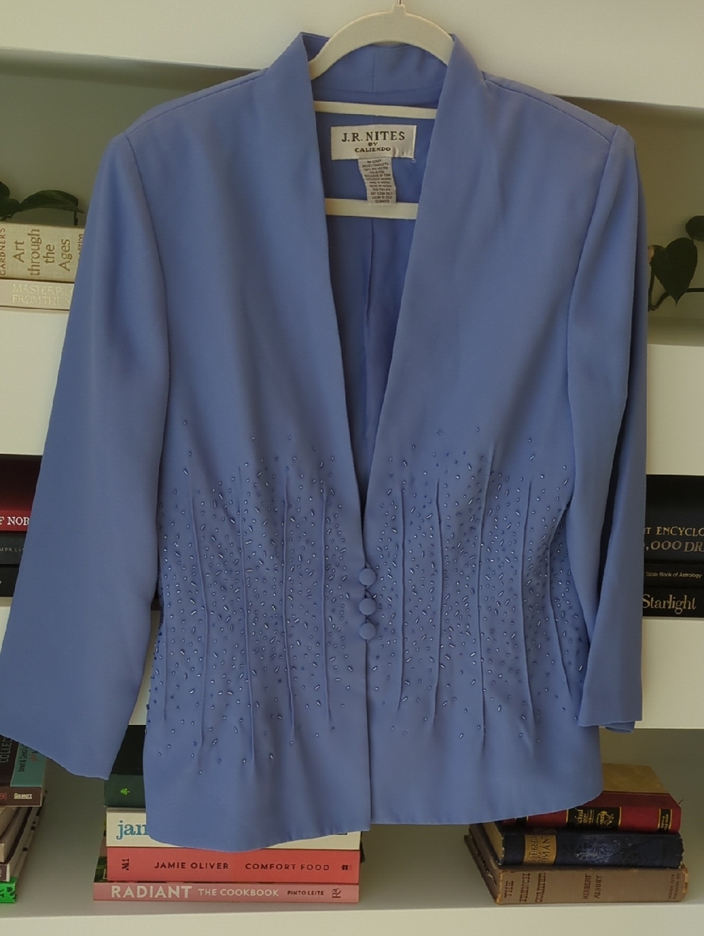 J.R. Nites Lavender Beaded Women's Blazer